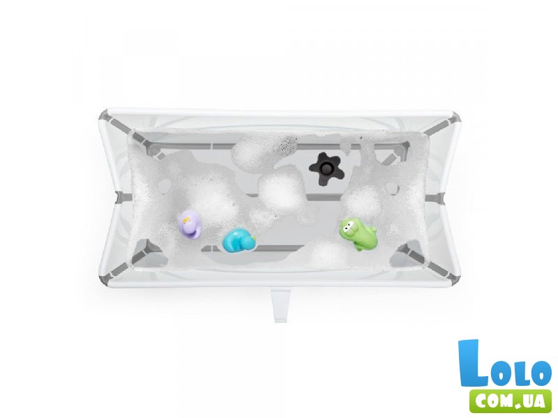 Детская складная ванная с адаптером Flexi Bath, Stokke (белая)