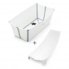 Детская складная ванная с адаптером Flexi Bath, Stokke (белая)