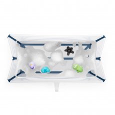 Детская складная ванная с адаптером Flexi Bath, Stokke (голубая)