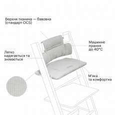 Текстиль для стульчика Tripp Trapp, Stokke (icon grey)