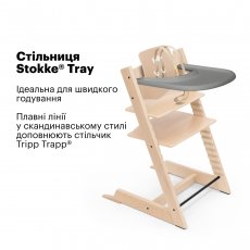 Столешница Tray для стульчика Tripp Trapp, Stokke (серый)