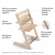Стульчик-трансформер детский Tripp Trapp, Stokke (natural)