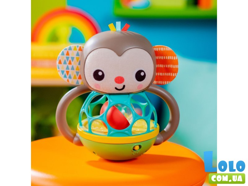 Музыкальная погремушка Grab & Giggle Monkey, Bright Starts