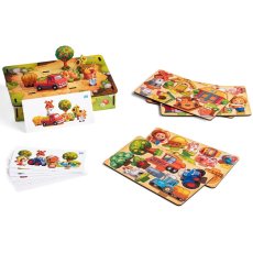 Развивающая игра с карточками Панорама Ферма, Ubee