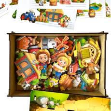 Развивающая игра с карточками Панорама Ферма, Ubee