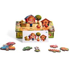 Развивающая игра с карточками Панорама Ферма, Ubee