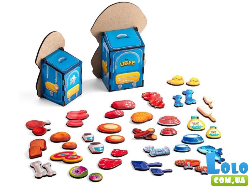 Деревянная игра-сортер Накорми собачек, Ubee