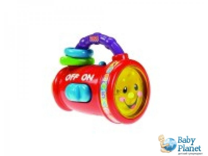 Развивающая игрушка Fisher-Price "Умный двуязычный фонарик" (BCD63), рус, англ