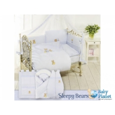 Постельный комплект Feretti Sleepy Bears Blue ПКФ6 (голубой), 6 эл.