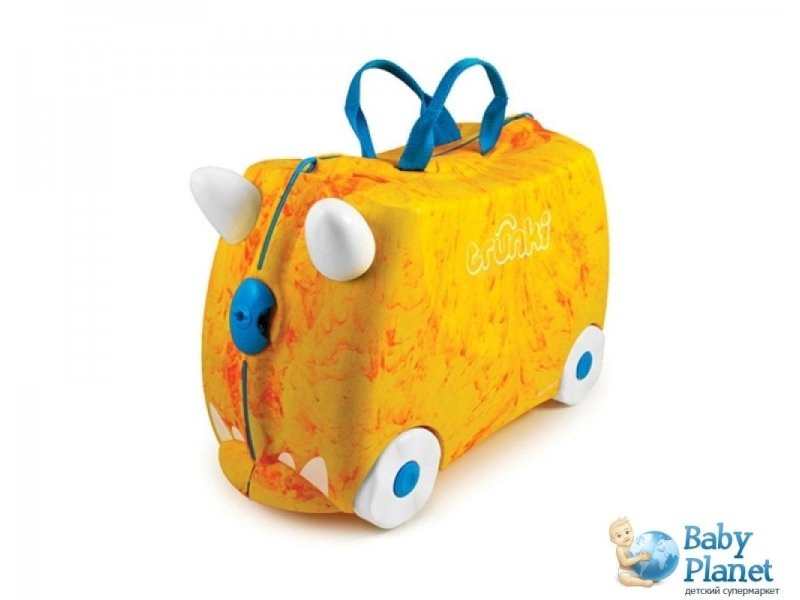 Детский дорожный чемоданчик Trunki Rox Dinosaur TRU-R065 (желтый)