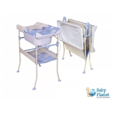 Пеленальная стойка с ванной Ceba Baby Katia Dobranoc (голубая)