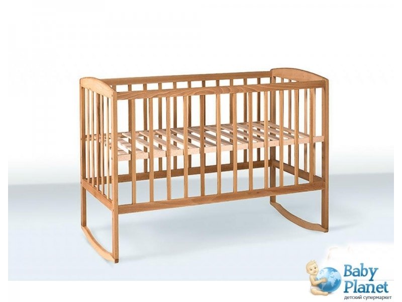 Кроватка Гойдалка с дугами 120х60 (бук)