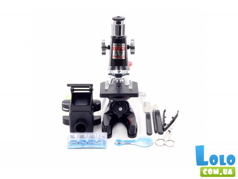 Микроскоп Edu-Toys с оптическими линзами 5-в-1 в кейсе (MS112)