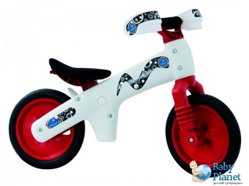 Велосипед двухколесный беговой Bellelli B-Bip Pl BIC-77 (белый с красным)