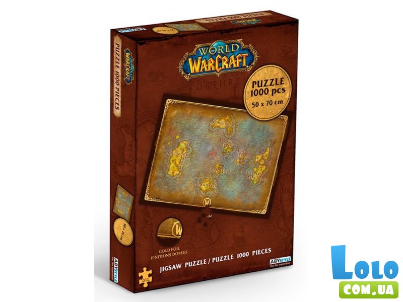 Пазлы World of Warcraft Azeroth's map, ABYstyle, 1000 эл.