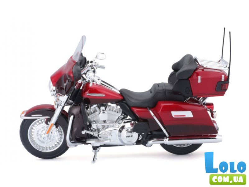 Мотоцикл металлический Harley-Davidson Big Glide, Maisto (metallic red)