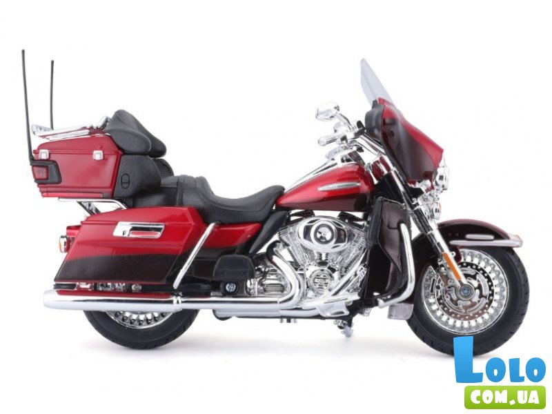 Мотоцикл металлический Harley-Davidson Big Glide, Maisto (metallic red)