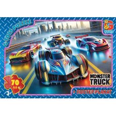 Пазлы Монстер Траки, G-Toys, 70 эл.