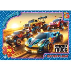 Пазлы Монстер Траки, G-Toys, 70 эл.