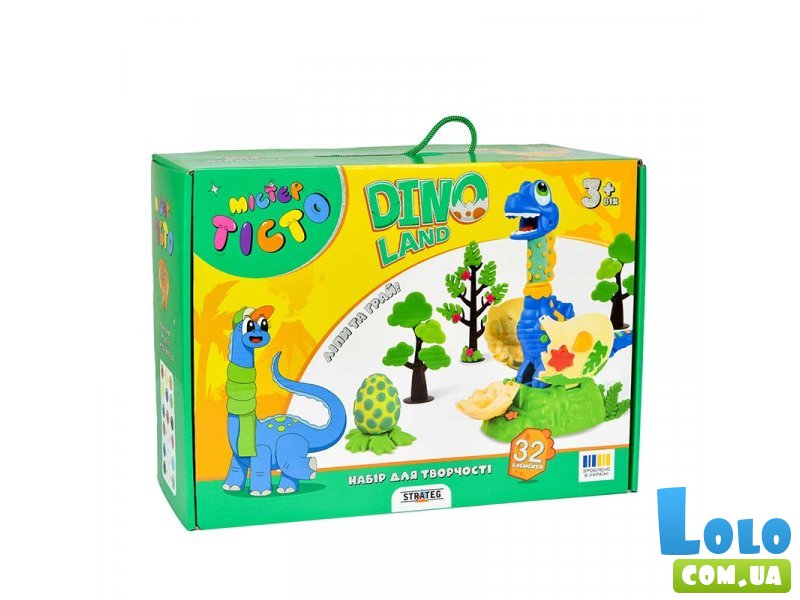 Набор для творчества Мистер тесто Dino Land, Strateg