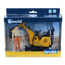 Мини-экскаватор JCB 8010 CTS с фигуркой водителя, Bruder