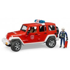 Пожарный джип Wrangler Unlimited Rubicon с фигуркой пожарника, Bruder