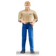 Фигурка Мужчина в голубых брюках, Bruder