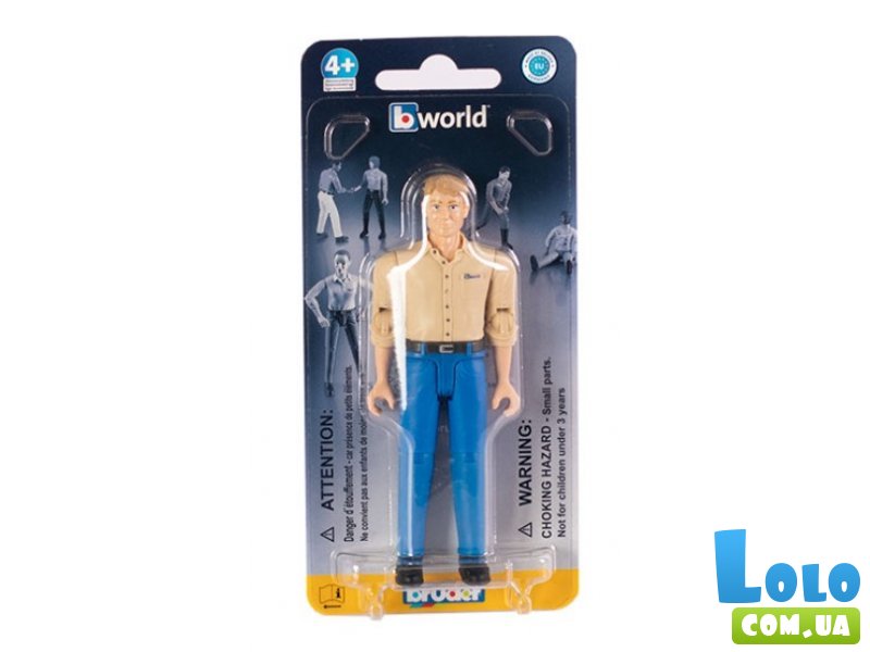 Фигурка Мужчина в голубых брюках, Bruder