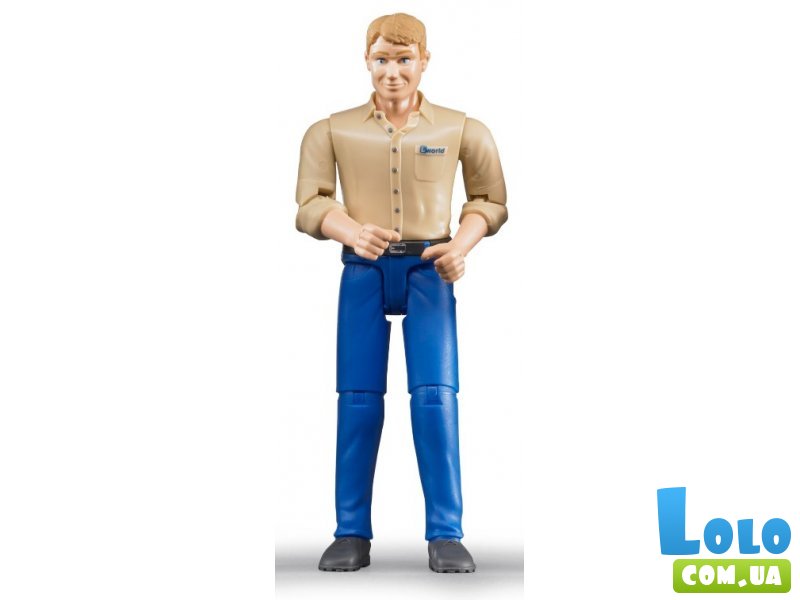 Фигурка Мужчина в голубых брюках, Bruder