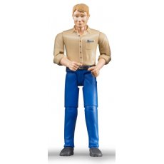 Фигурка Мужчина в голубых брюках, Bruder