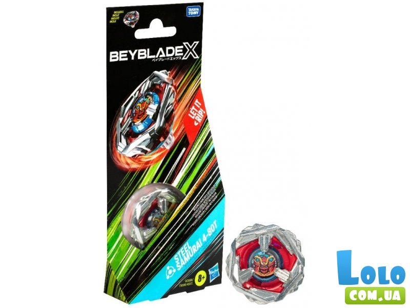 Волчок Beyblade X Steel Samurai, Hasbro