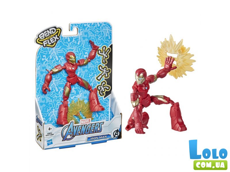 Фигурка Avengers Bend and Flex Железный Человек, Hasbro