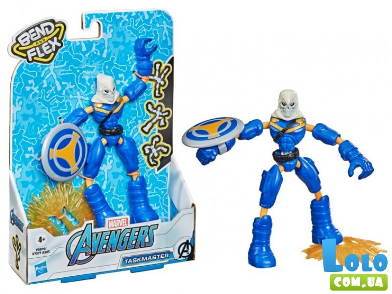 Фигурка Avengers Bend and Flex Таскмастер, Hasbro