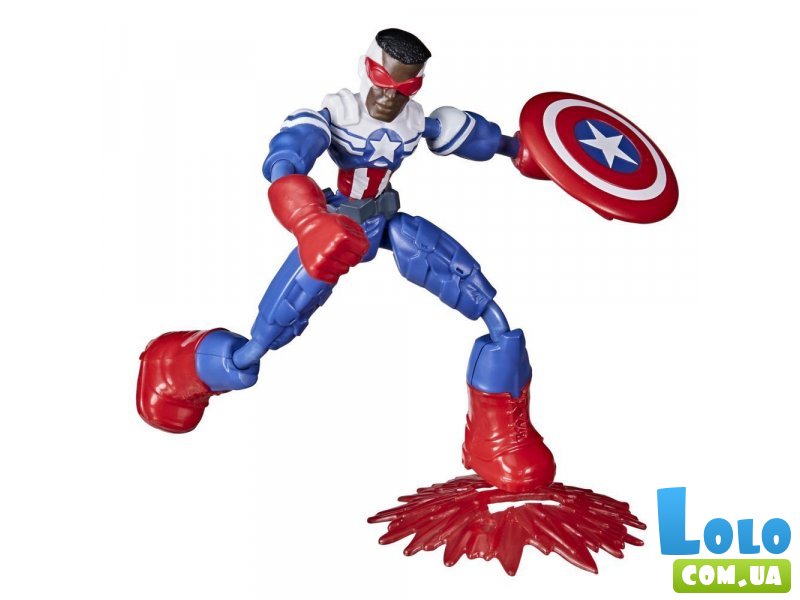 Фигурка Avengers Bend and Flex Капитан Америка Фалкон, Hasbro