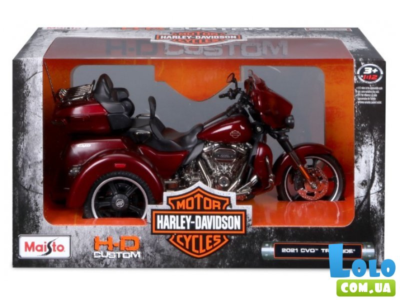 Мотоцикл металлический Harley-Davidson CVO Tri Glide, Maisto