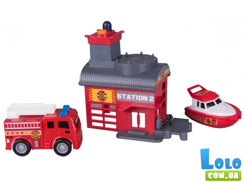 Игровой набор Mini City Playsets Пожарная станция, Road Rippers