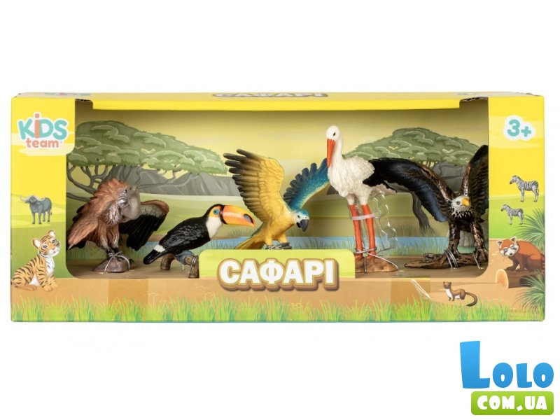 Набор фигурок Сафари. Птицы, Kids Team