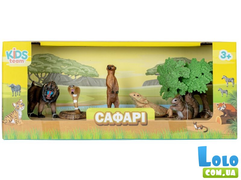 Набор фигурок Сафари, Kids Team