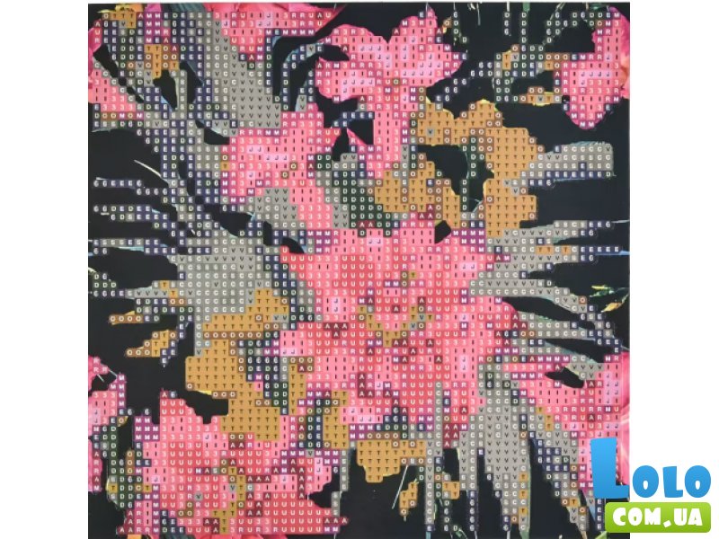 Алмазная мозаика Цветущий мир экзотической красоты на бумажной основе, Strateg (18х18 см)