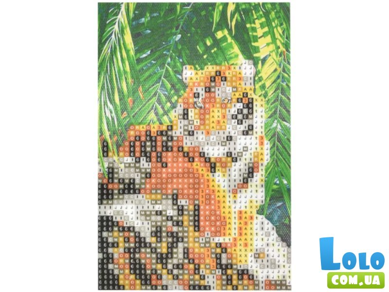 Алмазная мозаика Тигр в своем владычестве, Strateg (10х15 см)