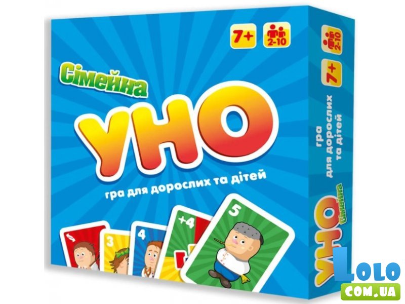 Настольная игра 2 в 1 УНО Семейная, Strateg (укр.)