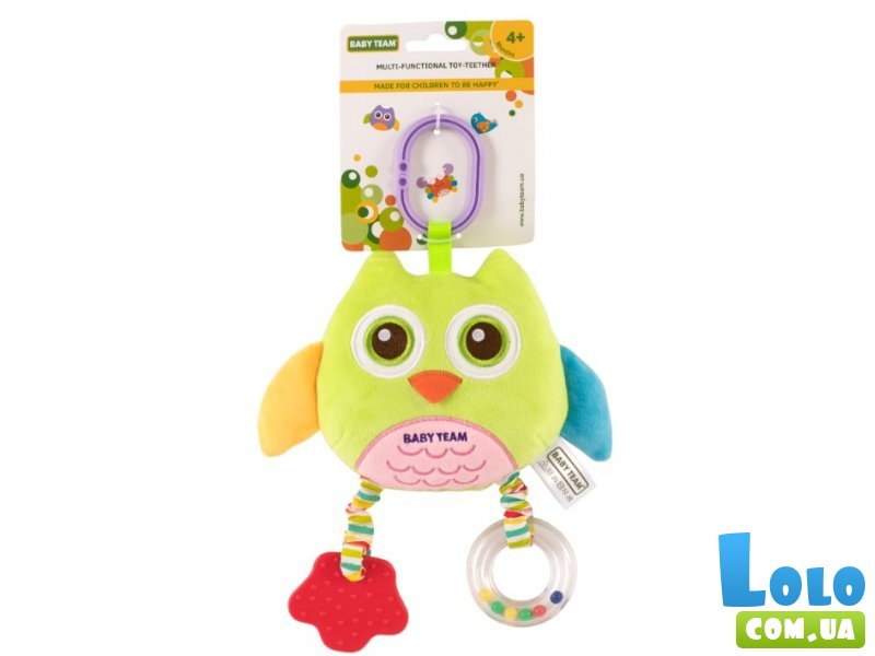 Погремушка-прорезыватель Животное, Baby Team (в ассортименте)