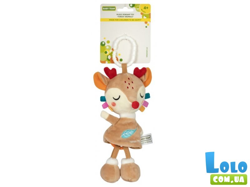 Игрушка-подвеска музыкальная Лесные жители, Baby Team (в ассортименте)