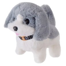 Интерактивная игрушка Собачка с аксессуарами (бело-серая)