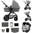 Универсальная коляска 3 в 1 Moov 2 Air, Kinderkraft (light gray)