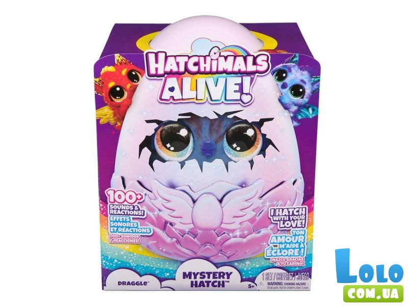 Интерактивная игрушка Драко в яйце Hatchimals, Spin Master (в ассортименте)