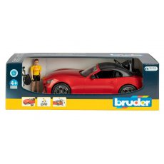 Игровой набор Автомобиль Roadster с велосипедом и фигуркой, Bruder