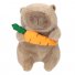 Мягкая игрушка Капибара с морковью, 21 см
