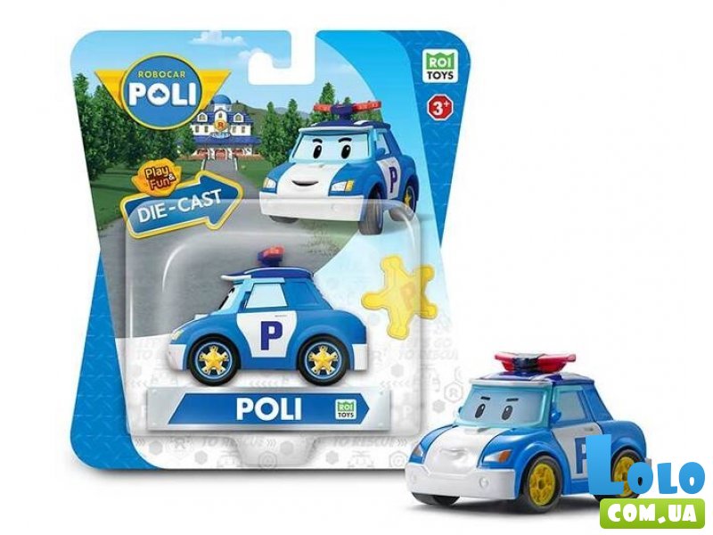 Металлическая фигурка Robocar Poli Поли, Die Cast