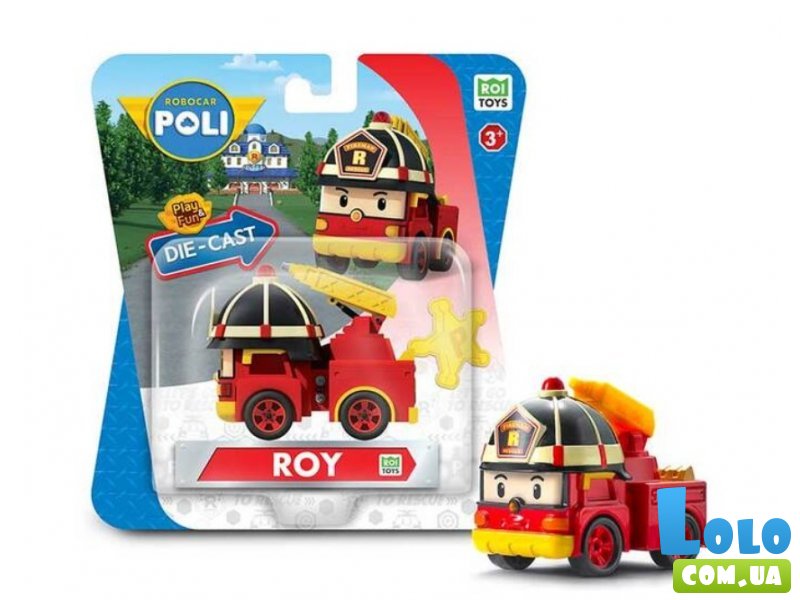 Металлическая фигурка Robocar Poli Рой, Die Cast